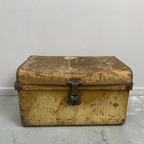 Rustic Metal Storage Chest