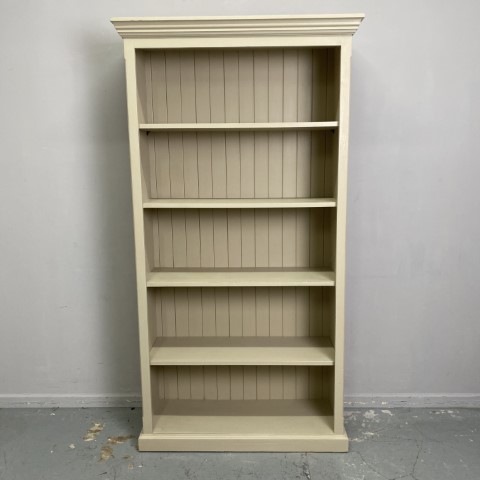 Hand-Painted Country Grey Bookcase