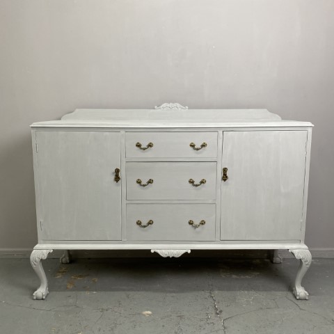 Hand-Painted French Provincial Sideboard