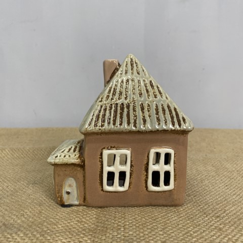 Tan Hut House Tealight Holder