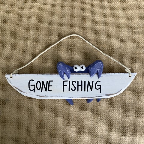 'Gone Fishing' Sign