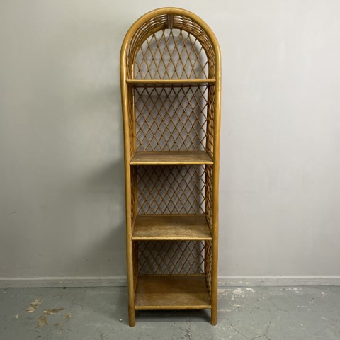 Vintage Cane Arched Shelves