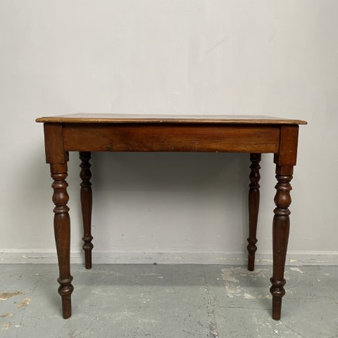 Early Australian Cedar Hall Table with Turned Legs