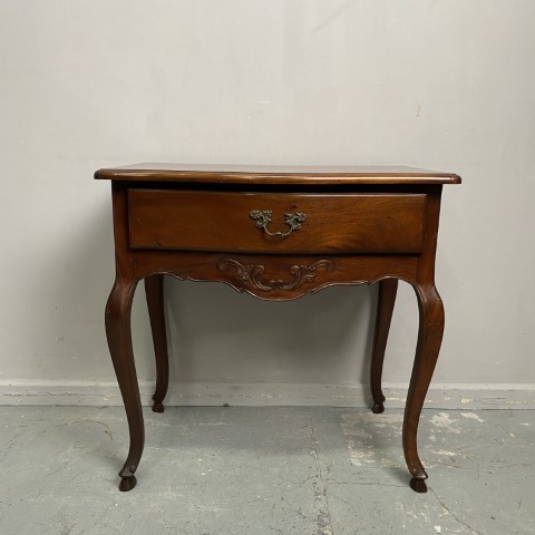 French Style Side Table with Cabriole Legs