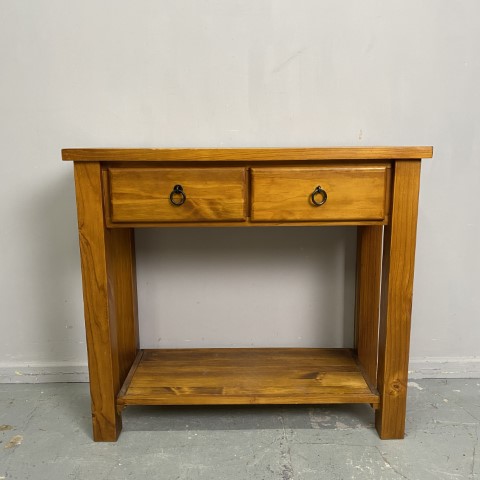 Timber 2 Drawer Hall Table