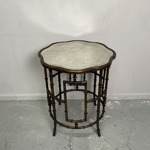 Antique Style Mirrored Side Table