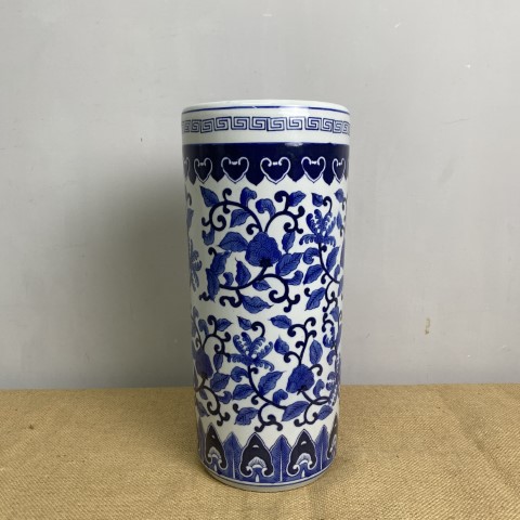 Blue & White Ceramic Umbrella Stand