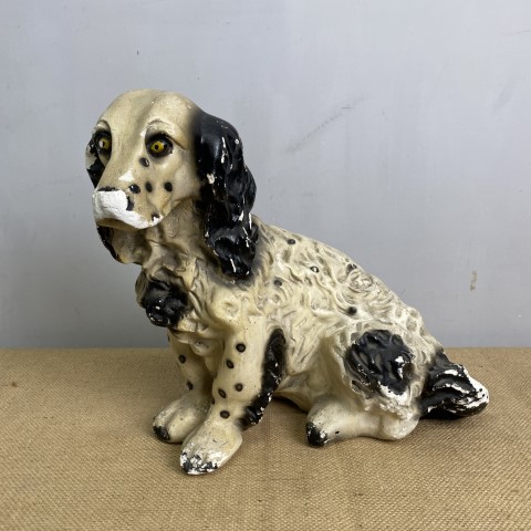 Mid-Century Plaster Dog