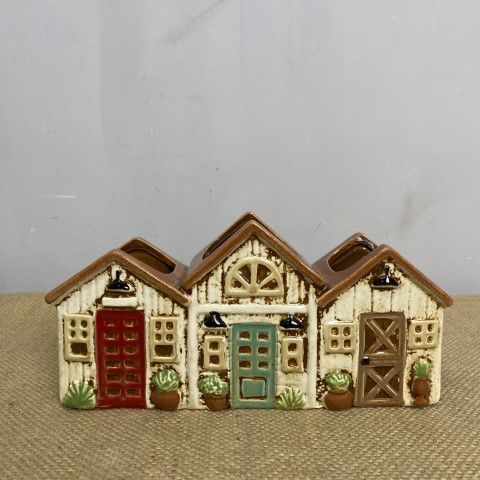 Ceramic Barn Houses Planter