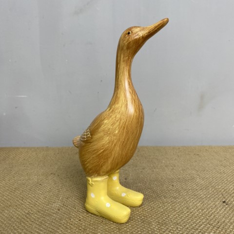 Small Duck in Yellow Boots