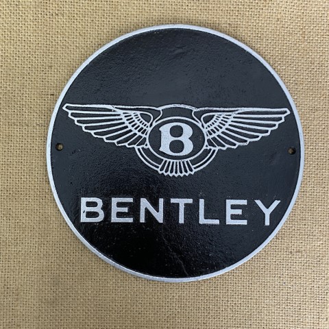 Cast Iron Bentley Wall Plaque