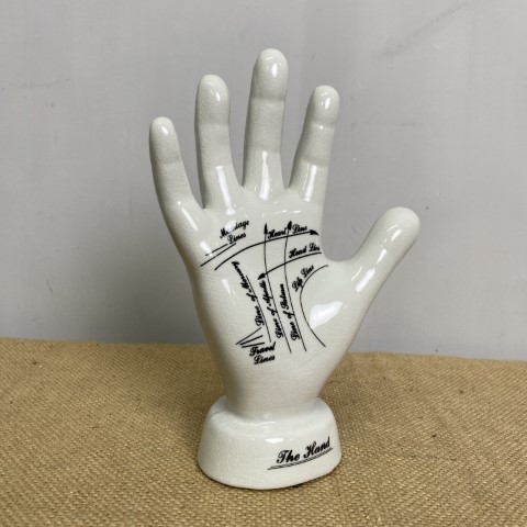 Ceramic Palm Reading Hand