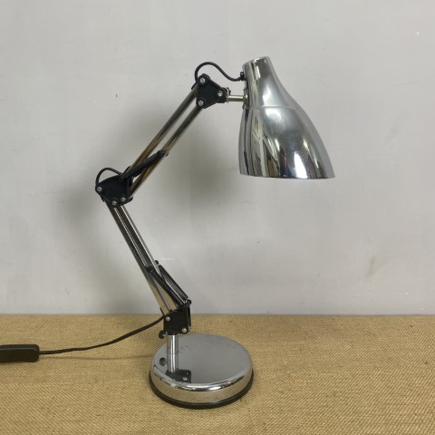 Silver Articulated Desk Lamp