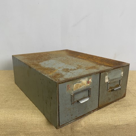 Rustic Industrial Metal Filing Drawers