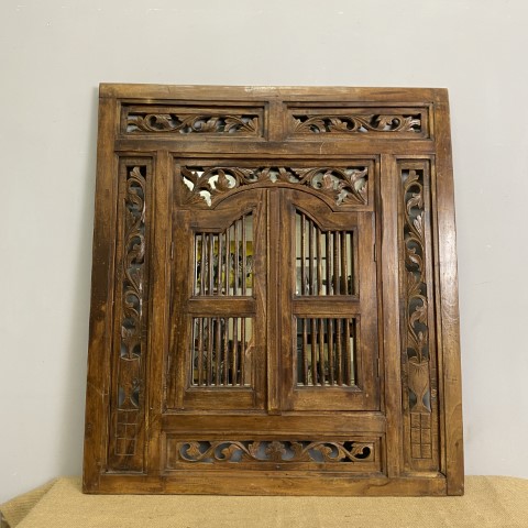 Balinese Window Mirror