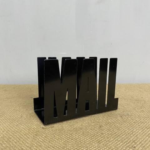 Black Metal Mail Rack