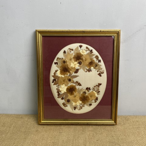 Vintage Pressed Flower Artwork