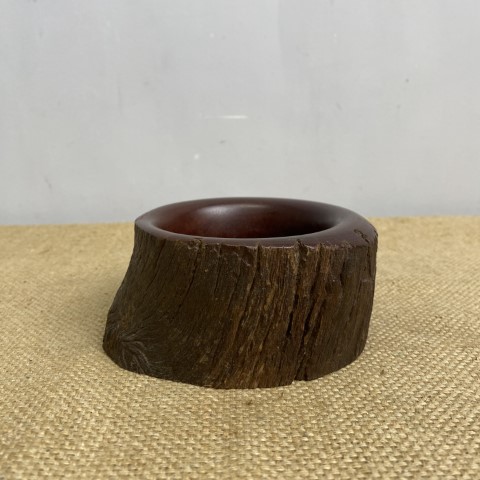 1898 Australian Red Gum Hand-Carved Bowl