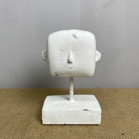 Heavy Geometric Head Sculpture