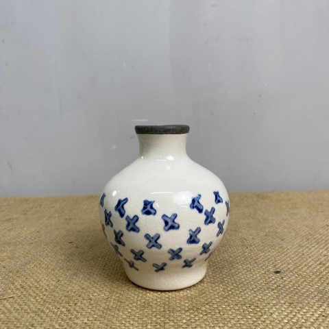 Small Blue & White Vase