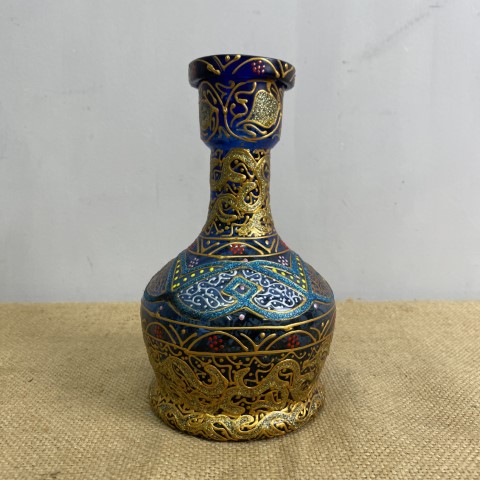 Hand-Painted Glass Vase