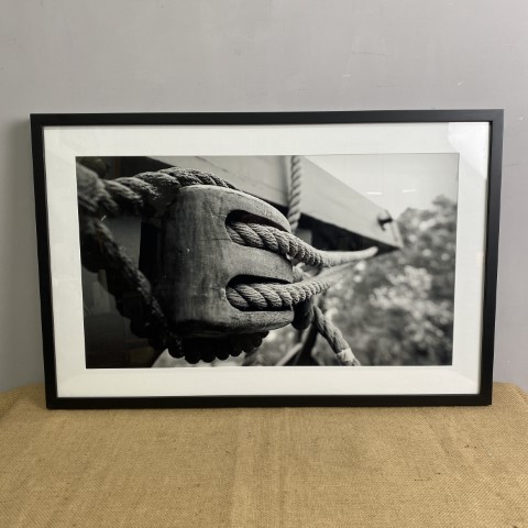 Framed Black & White Coastal Artwork