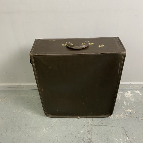 Vintage Leather Hanging Wardrobe Suitcase