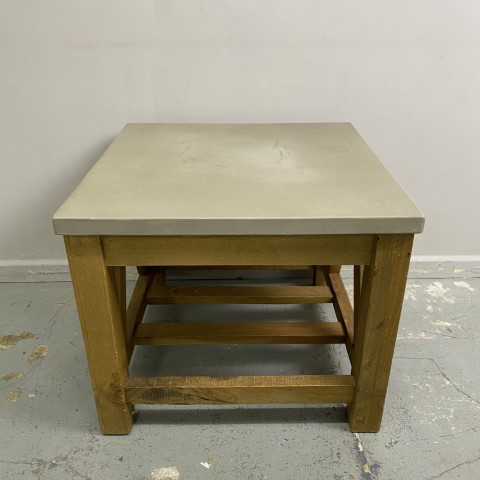 Concrete Top Coastal Side Table #2