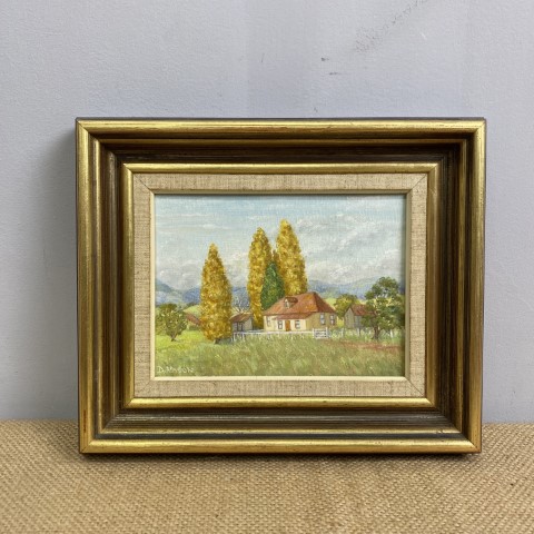 Vintage Oil Painting - 'Tasmanian Farmhouse'