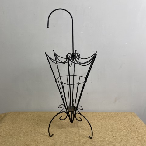 Black MetalUmbrella Shaped Umbrella Stand