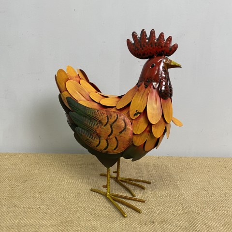 Metal Rooster Decor