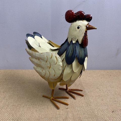 Metal Hen Statue