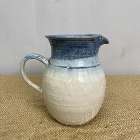 Vintage Blue/White Studio Pottery Jug