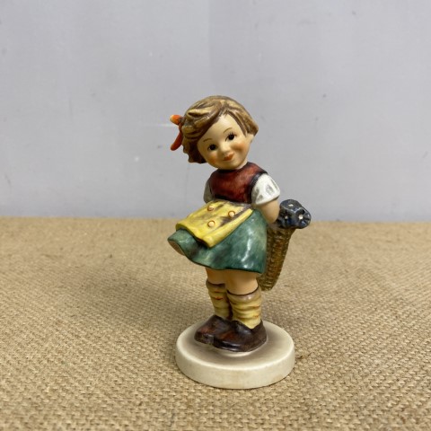 Vintage M.J. Hummel Figurine - 'Bashful' Goebel W Germany 377/I 1966