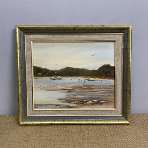 Vintage Painting - 'Blue Skies, Brisbane Waters'