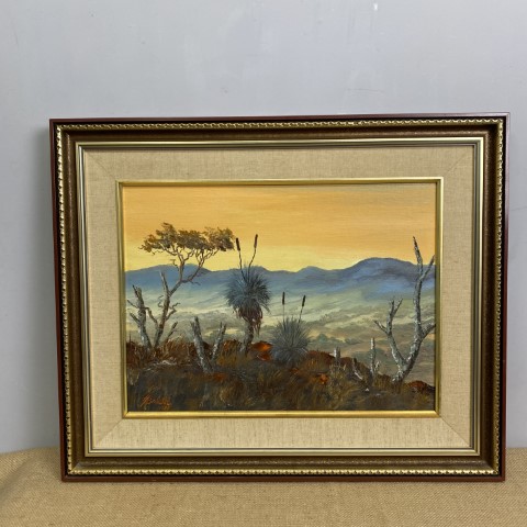 Original Oil Painting - 'Victoria Valley' by H.W. Bendler