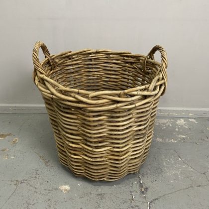 Oversized Vintage Cane Basket