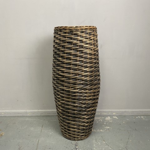 Tall (103cm) Vintage Cane Vase