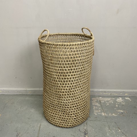 Tall Raffia Storage Basket