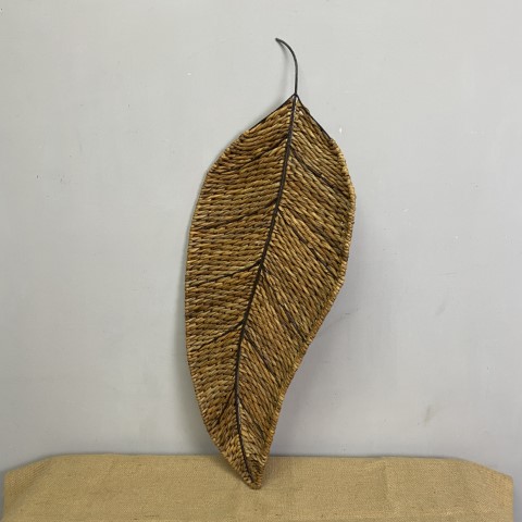 Wicker Leaf Decor or Wall Hanging