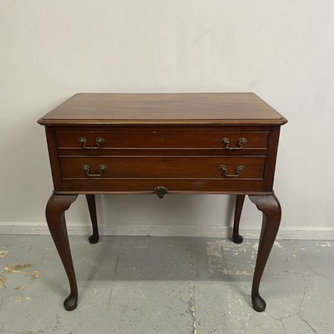 Vintage 2 Drawer Cutlery Canteen or Hall Table