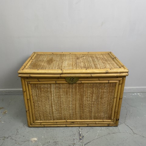 Vintage Cane Storage Box