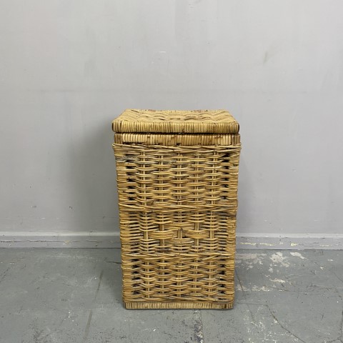 Vintage Cane Laundry Basket #6