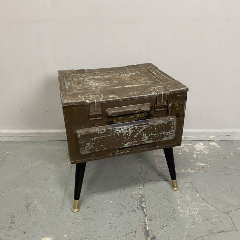 Upcycled Industrial Side Table