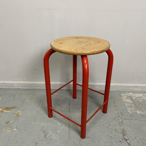 Retro Red Stool