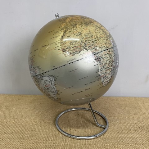 Silver World Globe