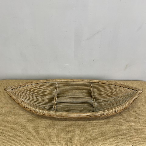 Decorative Boat Shaped Cane Tray