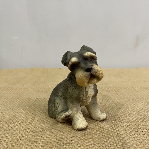 Vintage Ceramic Dog Figurine #6 - schnauzer