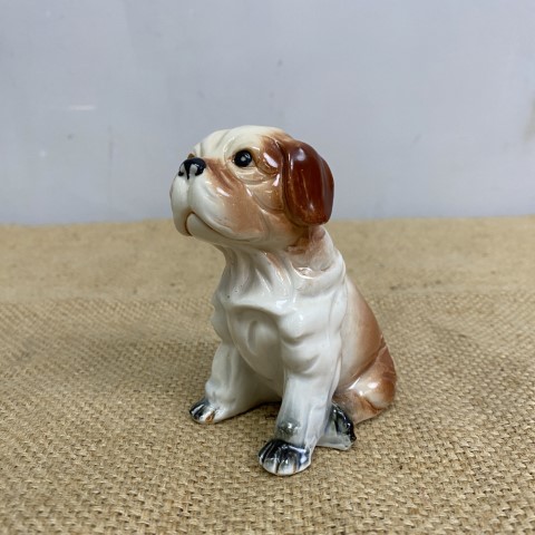 Vintage Ceramic Dog Figurine - English Bulldog