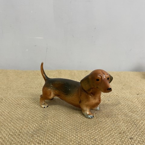 Vintage Ceramic Dog Figurine - dachshund